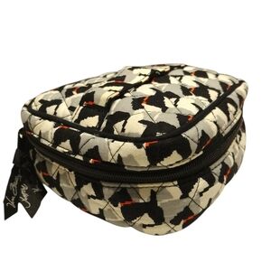 NWT Vera Bradley Scottie Dog Print Travel Makeup Organizer Retired Pattern